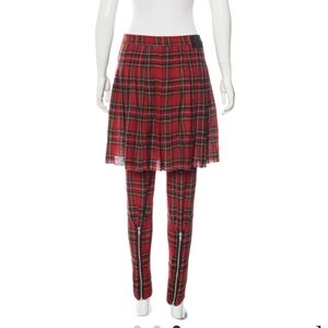R13 X-Over Kilt In Red Plaid